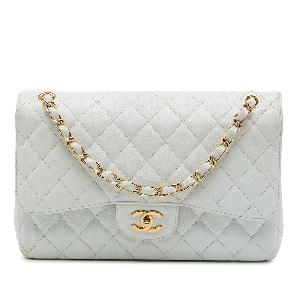 Pre-Loved Chanel Jumbo Classic Caviar Double Flap